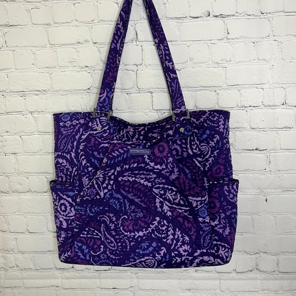 Vera Bradley Bags Vera Bradley Grand Paisley Amethyst Quilted Large